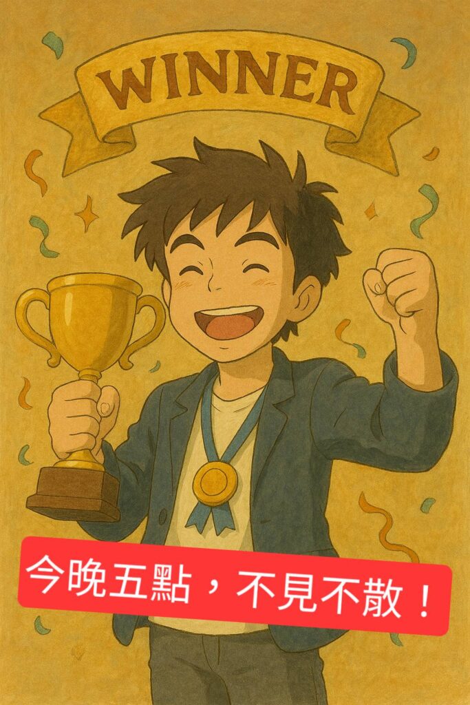 公告!!!抽獎活動在4/7下午5點